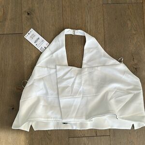 ZARA - WHITE HALTER TOP